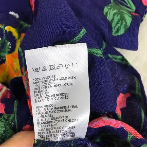 Anthropologie Maeve Bateau Floral front tie top - Picture 5 of 6